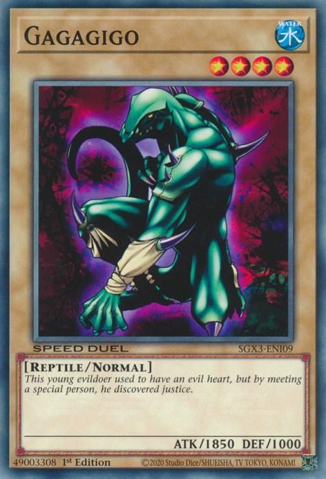 1st Edition, Common, Normal Monster, Reptile, Speed Duel GX: Duelists of Shadows, Water Gagagigo [SGX3-ENI09] Common - Trading Card World