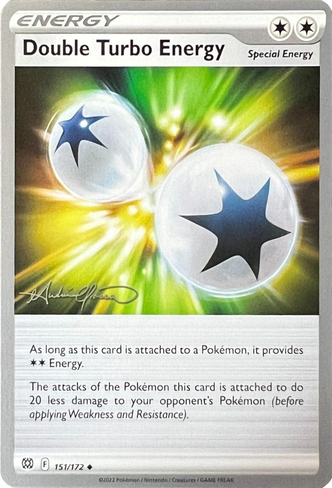 151, Normal, Special Energy, Uncommon, World Championships 2022 Double Turbo Energy (151/172) (The Shape of Mew - Andre Chiasson) [World Championships 2022] - Trading Card World
