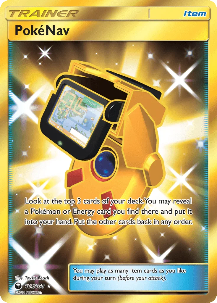 181, Holofoil, Item, Secret Rare, Sun & Moon: Celestial Storm PokeNav (181/168) [Sun & Moon: Celestial Storm] - Trading Card World
