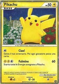 Fighting [x2], Holofoil, Lightning, Metal [-20], Pikachu World Collection Promos, Promo, PW2 Pikachu (PW2) (Italian) [Pikachu World Collection Promos] - Trading Card World