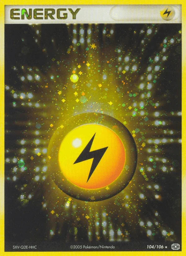 Basic Energy, EX: Emerald, Holo Rare, Holofoil Lightning Energy (104/106) [EX: Emerald] - Trading Card World