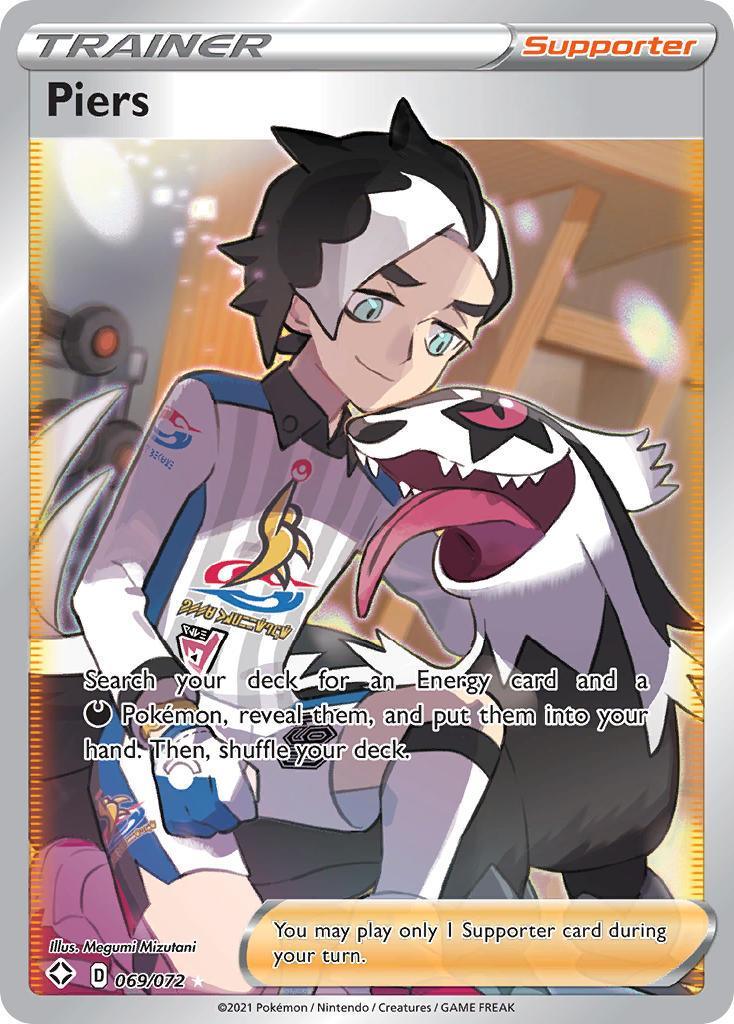 069, Holofoil, Supporter, Sword & Shield: Shining Fates, Ultra Rare Piers (069/072) [Sword & Shield: Shining Fates] - Trading Card World
