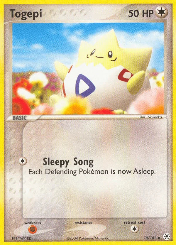 78, Colorless, Common, EX: Hidden Legends, Fighting[×2], Normal, Reverse Holofoil Togepi (78/101) [EX: Hidden Legends] - Trading Card World