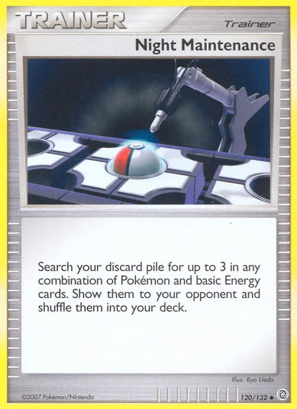 120, Diamond & Pearl: Secret Wonders, Item, Normal, Reverse Holofoil, Uncommon Night Maintenance (120/132) [Diamond & Pearl: Secret Wonders] - Trading Card World