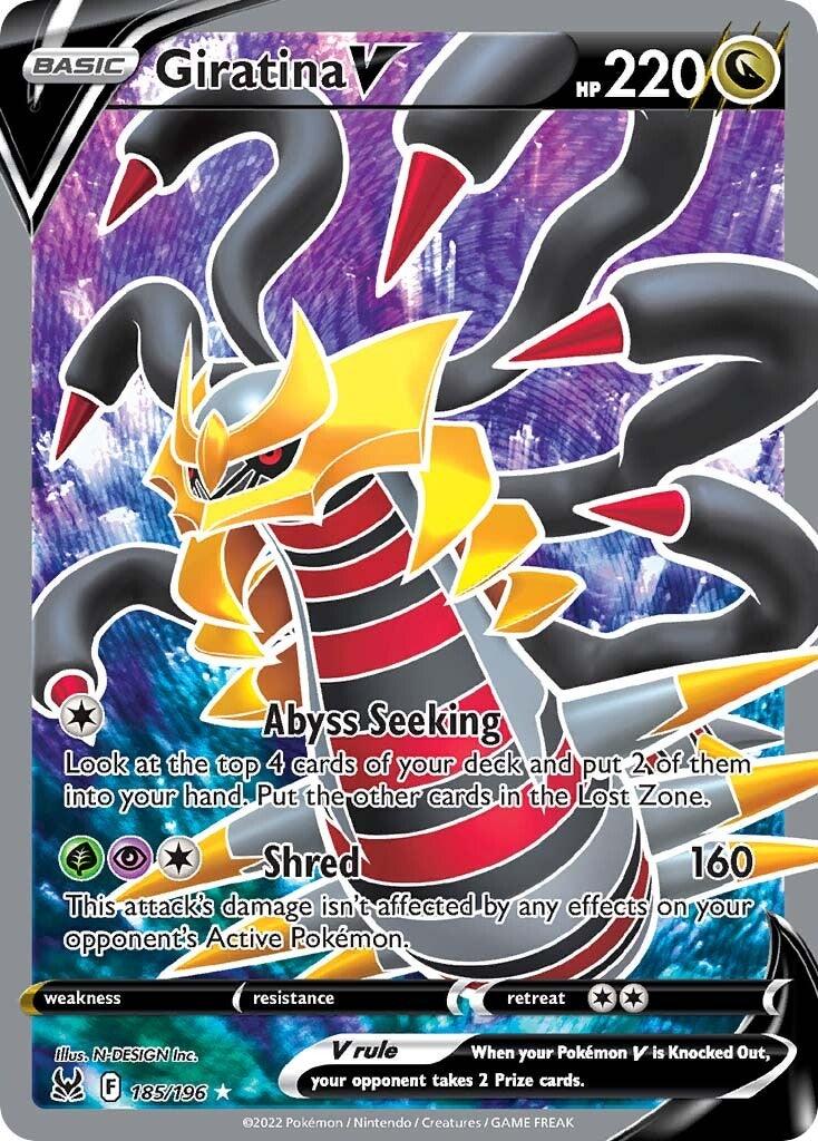 185, Dragon, Holofoil, Sword & Shield: Lost Origin, Ultra Rare Giratina V (185/196) [Sword & Shield: Lost Origin] - Trading Card World