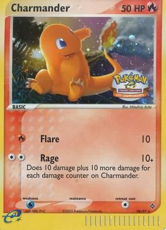 98, EX: Dragon, Fire, Holofoil, Promo, Water[×2] Charmander (98/97) (City Championship Promo) [EX: Dragon] - Trading Card World