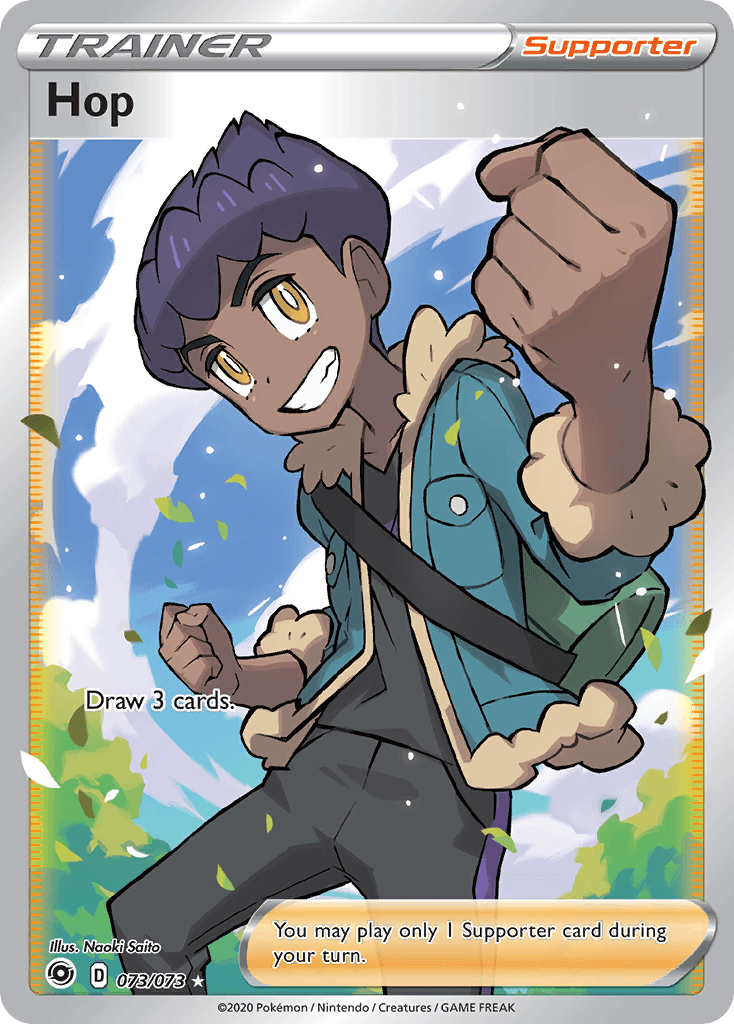 073, Holofoil, Supporter, Sword & Shield: Champion's Path, Ultra Rare Hop (073/073) [Sword & Shield: Champion's Path] - Trading Card World