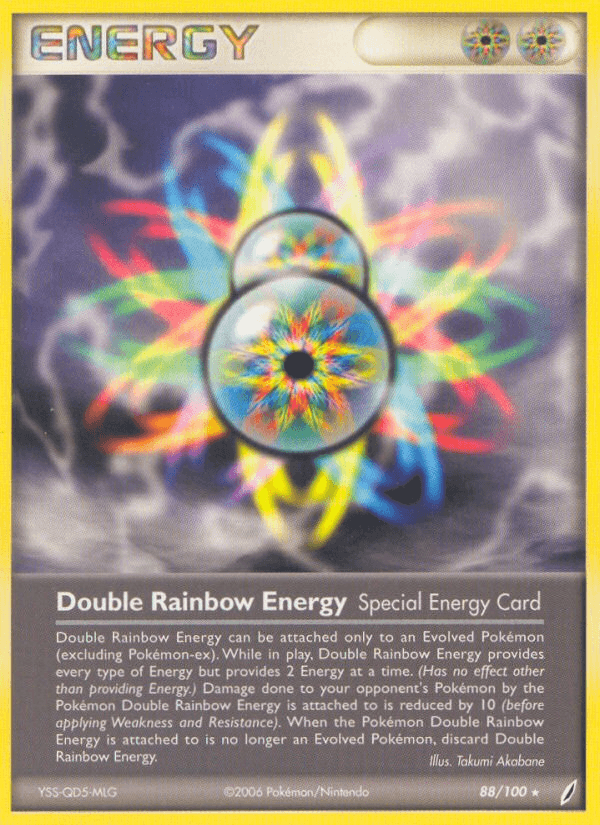 88, Energy, EX: Crystal Guardians, Normal, Rare Double Rainbow Energy (88/100) [EX: Crystal Guardians] - Trading Card World