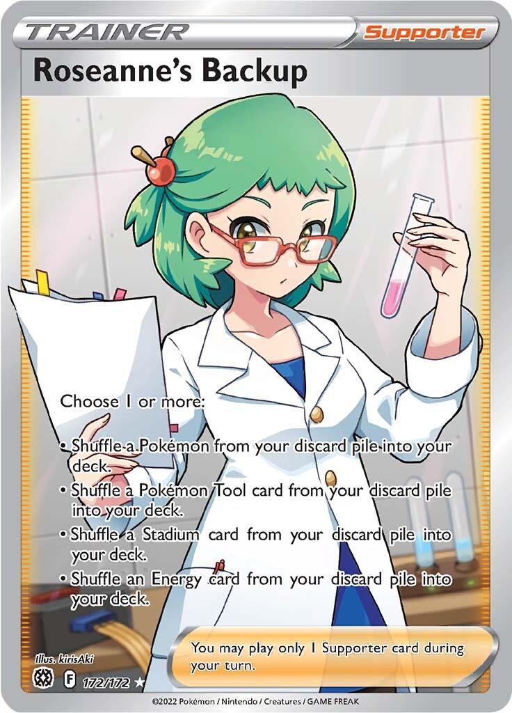 172, Holofoil, Supporter, Sword & Shield: Brilliant Stars, Ultra Rare Roseanne's Backup (172/172) [Sword & Shield: Brilliant Stars] - Trading Card World