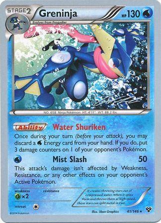 41, Grass[×2], Normal, Rare, Water, World Championships 2016 Greninja (41/146) (Ninja Blitz - Cody Walinski) [World Championships 2016] - Trading Card World