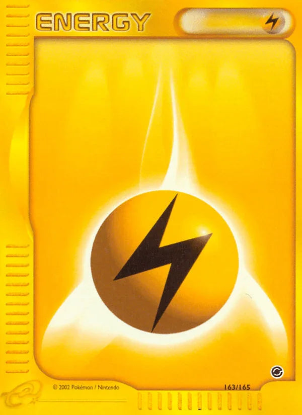 163, Common, Expedition: Base Set, Lightning, Normal Lightning Energy (163/165) [Expedition: Base Set] - Trading Card World