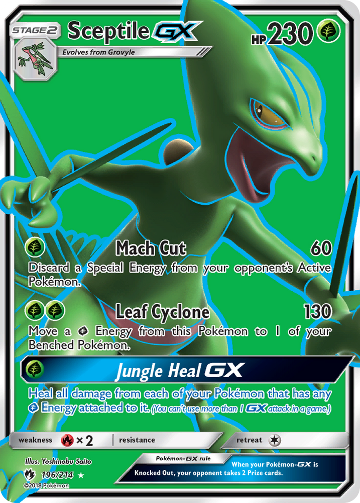 Sceptile GX (196/214) [Sun & Moon: Lost Thunder]