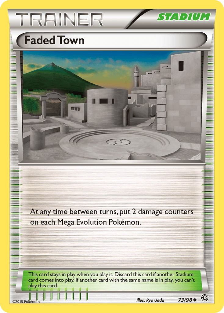 73, Normal, Reverse Holofoil, Stadium, Uncommon, XY: Ancient Origins Faded Town (73/98) [XY: Ancient Origins] - Trading Card World