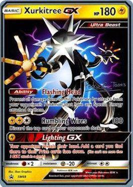 Fighting[×2], Lightning, Metal[-20], Normal, SM68, Ultra Rare, World Championships 2018 Xurkitree GX (SM68) (Dragones y Sombras - Pedro Eugenio Torres) [World Championships 2018] - Trading Card World