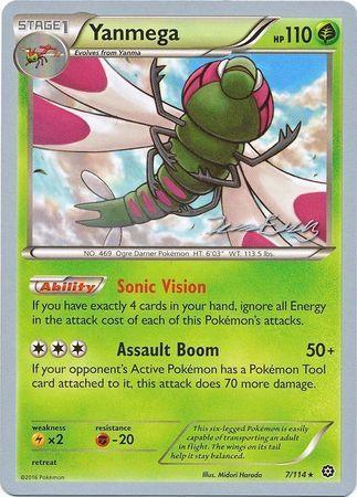 Fighting[-20], Grass, Lightning[×2], Normal, Rare, World Championships 2016 Yanmega (7/114) (Bebe - Jesper Eriksen) [World Championships 2016] - Trading Card World