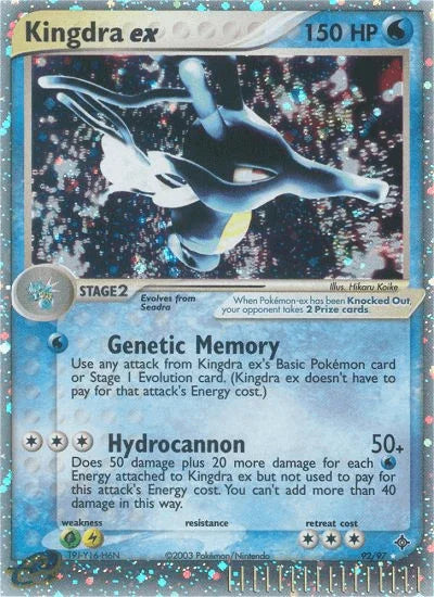 92, EX: Dragon, Grass[×2], Holofoil, Lightning[×2], Ultra Rare, Water Kingdra ex (92/97) [EX: Dragon] - Trading Card World