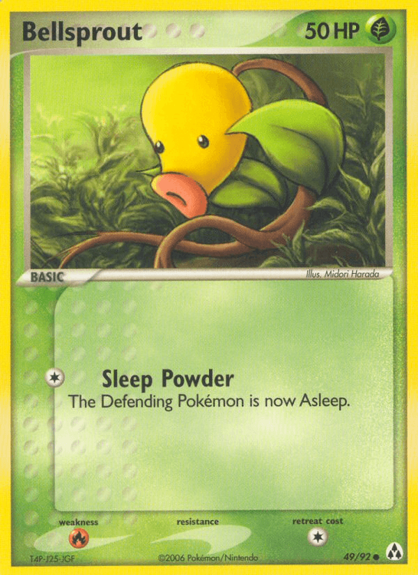 49, Common, EX: Legend Maker, Fire[×2], Grass, Normal Bellsprout (49/92) [EX: Legend Maker] - Trading Card World
