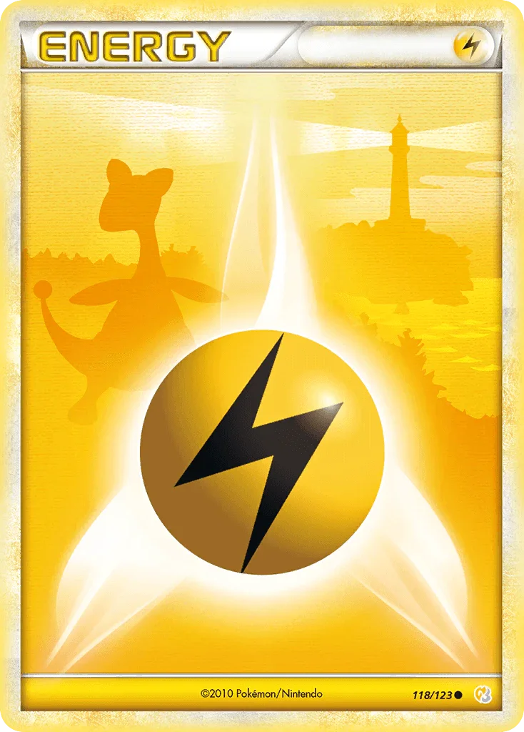 118, Common, Energy, HeartGold & SoulSilver: Base Set, Normal, Reverse Holofoil Lightning Energy (118/123) [HeartGold & SoulSilver: Base Set] - Trading Card World