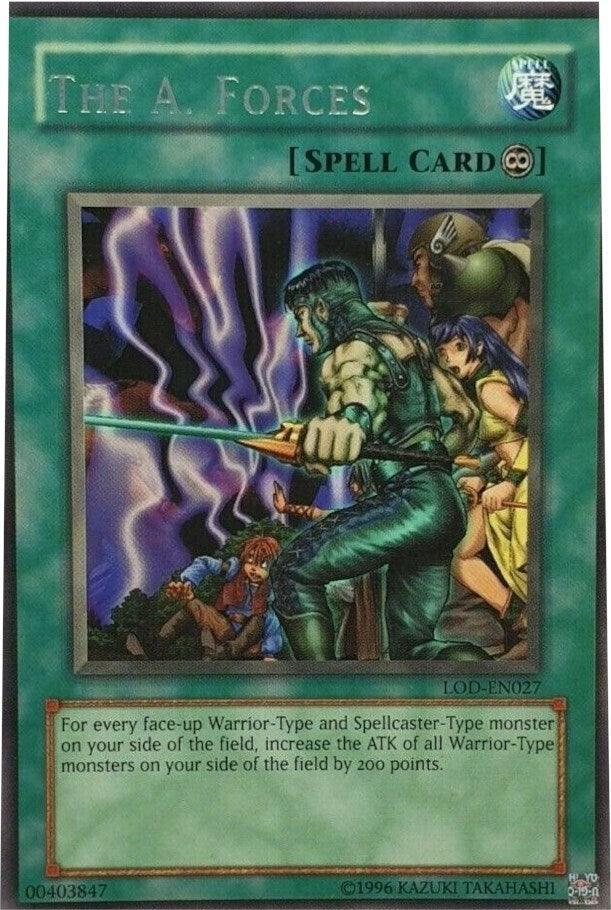 Continuous Spell, Legacy of Darkness, Rare, Spell, Unlimited The A. Forces [LOD-EN027] Rare - Trading Card World