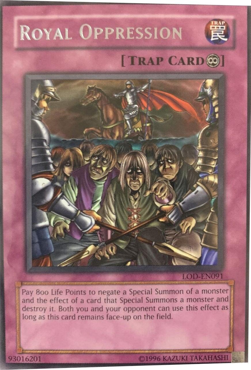 Continuous Trap, Legacy of Darkness, Rare, Trap, Unlimited Royal Oppression [LOD-EN091] Rare - Trading Card World