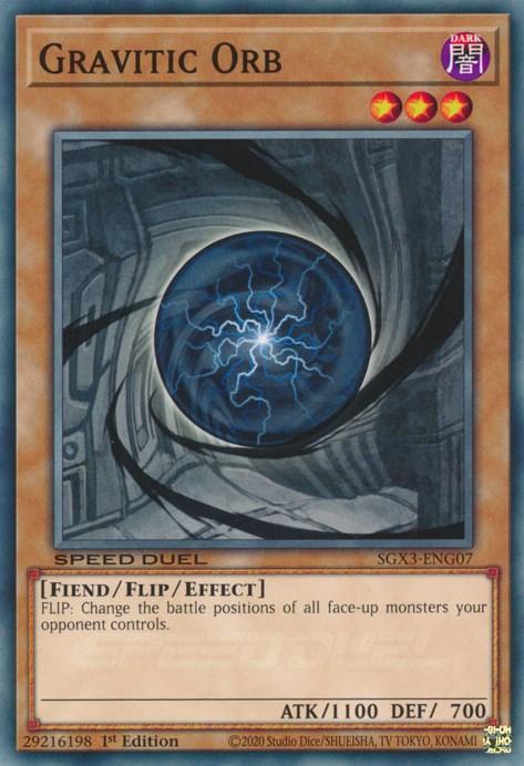 1st Edition, Common, Dark, Effect Monster, Fiend, Speed Duel GX: Duelists of Shadows Gravitic Orb [SGX3-ENG07] Common - Trading Card World