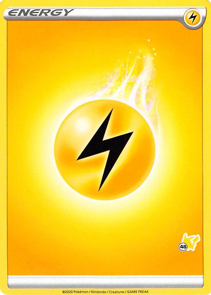 Battle Academy 2022, Common, Lightning, Normal Lightning Energy (Pikachu Stamp #48) [Battle Academy 2022] - Trading Card World