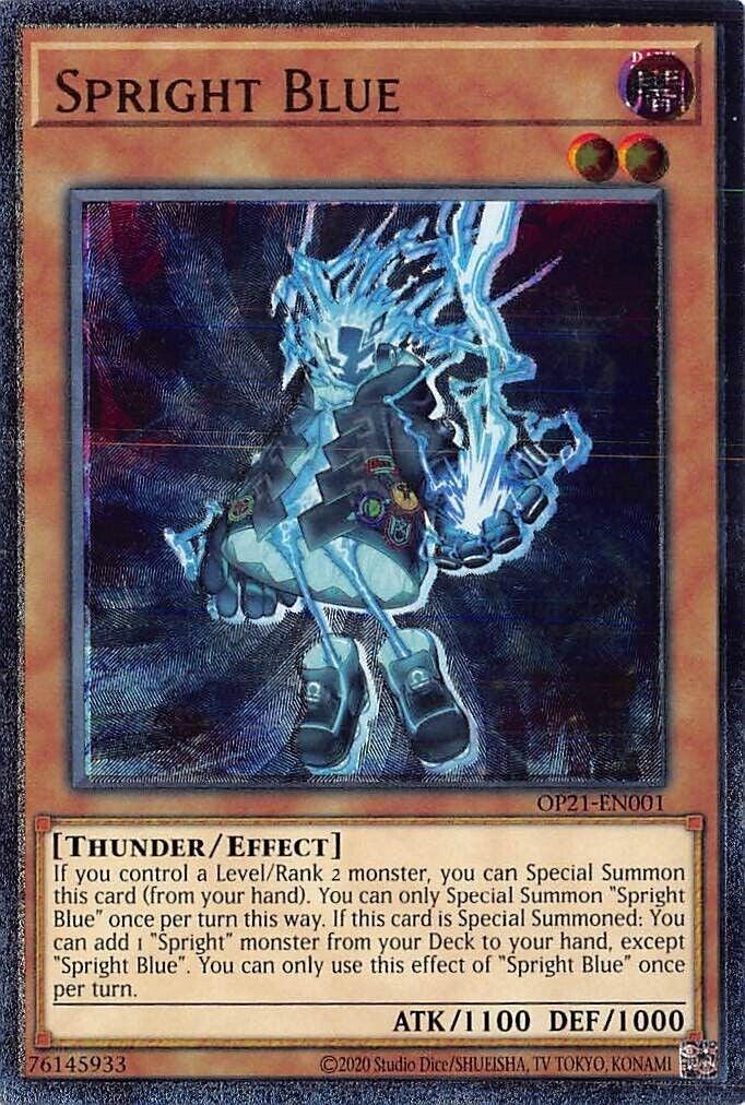 Dark, Effect Monster, OTS Tournament Pack 21, Thunder, Ultimate Rare, Unlimited Spright Blue [OP21-EN001] Ultimate Rare - Trading Card World