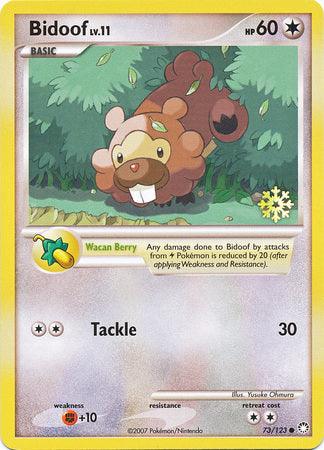 73, Colorless, Countdown Calendar Promos, Fighting[+10], Normal, Promo Bidoof (73/123) [Countdown Calendar Promos] - Trading Card World