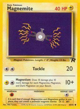 60, Common, Fighting[×2], Lightning, Normal, Team Rocket Unlimited Magnemite (60/82) [Team Rocket Unlimited] - Trading Card World