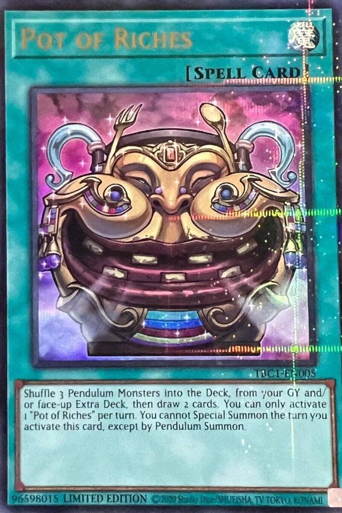 Normal Spell, Spell, The Pot Collection, Ultra Rare, Unlimited Pot of Riches [TBC1-EN005] Ultra Rare - Trading Card World