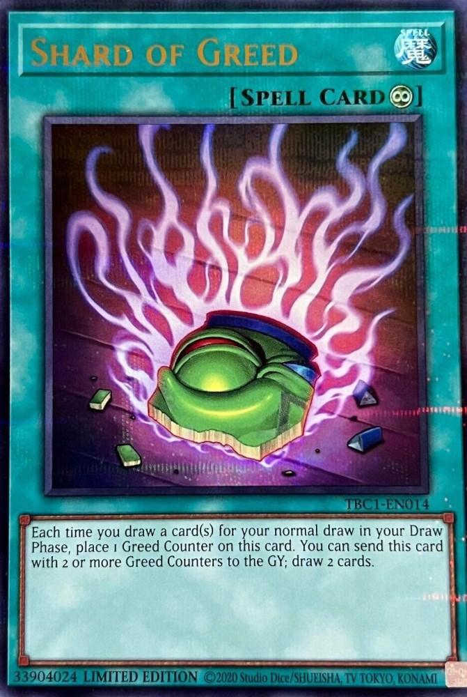 Continuous Spell, Spell, The Pot Collection, Ultra Rare, Unlimited Shard of Greed [TBC1-EN014] Ultra Rare - Trading Card World