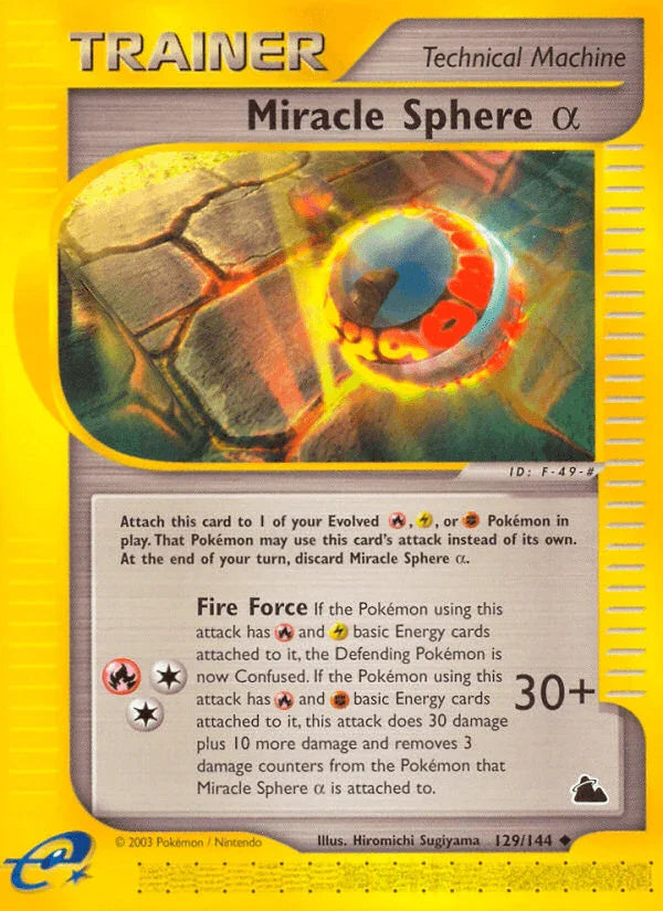 129, Item, Normal, Reverse Holofoil, Skyridge, Uncommon Miracle Sphere Alpha (129/144) [Skyridge] - Trading Card World