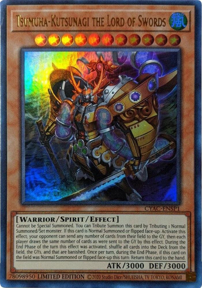Cyberstorm Access, Limited, Spirit Monster, Ultra Rare, Warrior, Wind Tsumuha-Kutsunagi the Lord of Swords [CYAC-ENSP1] Ultra Rare - Trading Card World