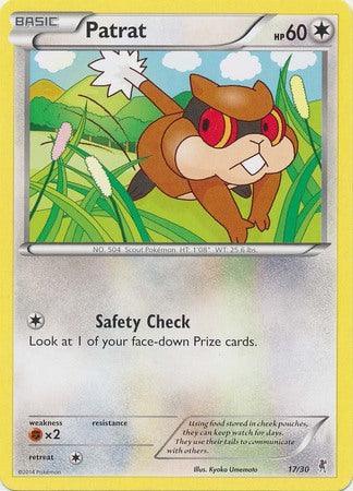 17, Colorless, Fighting[×2], Normal, Promo, XY: Trainer Kit 1 - Bisharp Patrat (17/30) [XY: Trainer Kit 1 - Bisharp] - Trading Card World