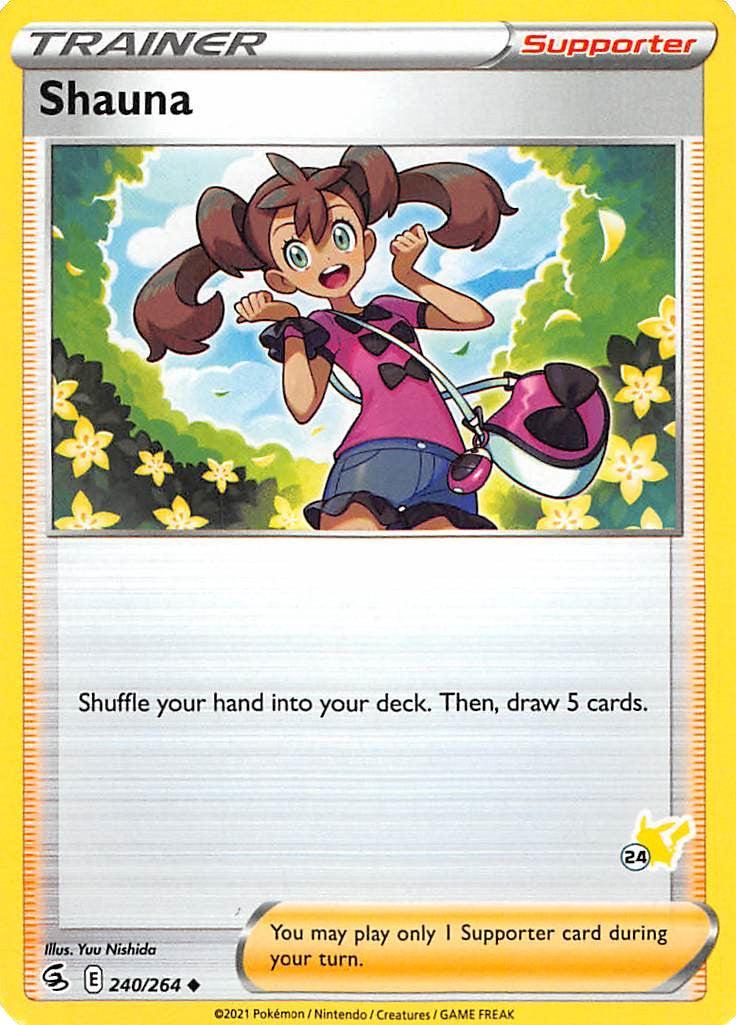 240, Battle Academy 2022, Normal, Supporter, Uncommon Shauna (240/264) (Pikachu Stamp #24) [Battle Academy 2022] - Trading Card World