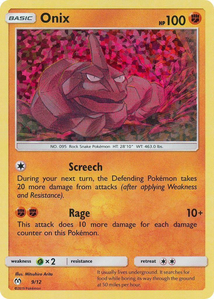 Fighting, Grass[×2], Holofoil, McDonald's Promos: 2019 Collection, Promo Onix (9/12) [McDonald's Promos: 2019 Collection] - Trading Card World
