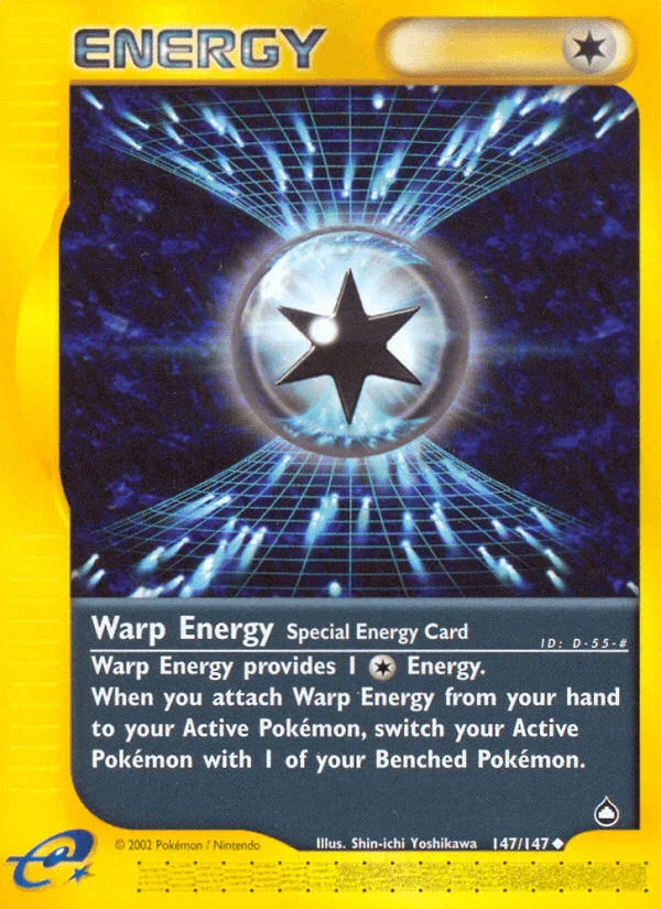 147, Aquapolis, Normal, Reverse Holofoil, Special Energy, Uncommon Warp Energy (147/147) [Aquapolis] - Trading Card World
