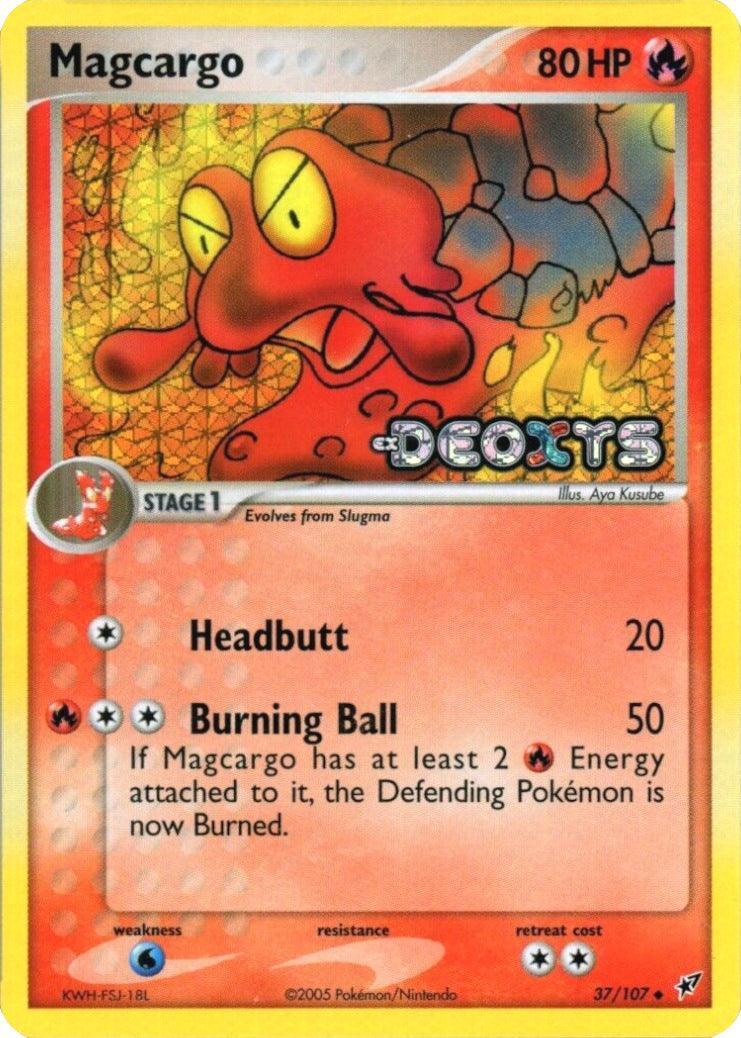 37, EX: Deoxys, Fire, Reverse Holofoil, Uncommon, Water[×2] Magcargo (37/107) (Stamped) [EX: Deoxys] - Trading Card World