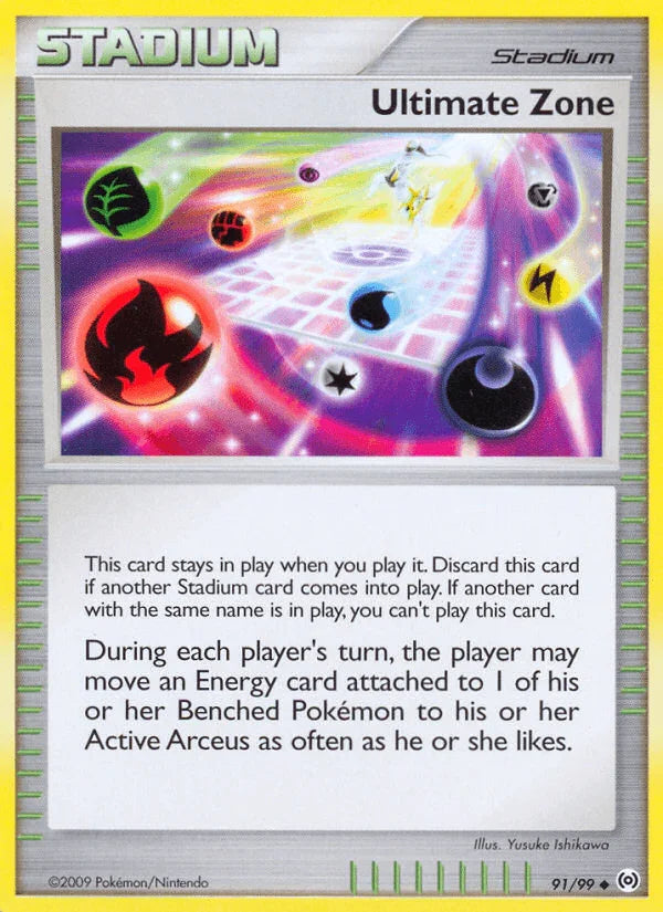 91, Normal, Platinum: Arceus, Reverse Holofoil, Stadium, Uncommon Ultimate Zone (91/99) [Platinum: Arceus] - Trading Card World
