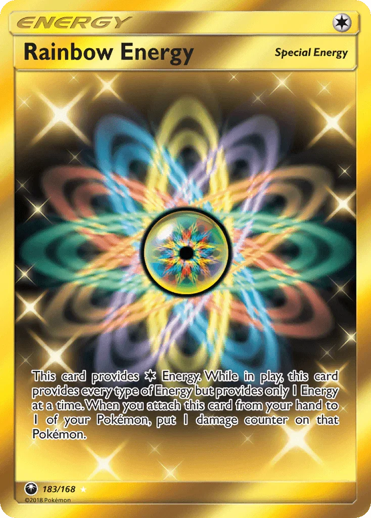 183, Holofoil, Secret Rare, Special Energy, Sun & Moon: Celestial Storm Rainbow Energy (183/168) [Sun & Moon: Celestial Storm] - Trading Card World