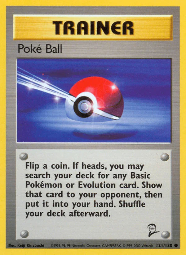 121, Base Set 2, Common, Normal, Trainer Poke Ball (121/130) [Base Set 2] - Trading Card World