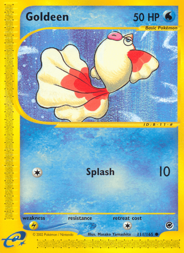 111, Common, Expedition: Base Set, Lightning[×2], Normal, Reverse Holofoil, Water Goldeen (111/165) [Expedition: Base Set] - Trading Card World