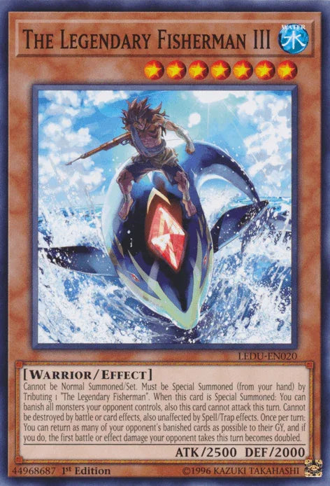 1st Edition, Common, Effect Monster, Legendary Duelists, Warrior, Water The Legendary Fisherman III [LEDU-EN020] Common - Trading Card World