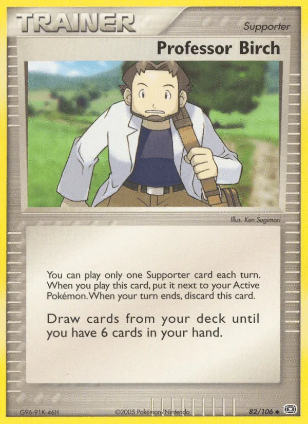 82, EX: Emerald, Normal, Supporter, Uncommon Professor Birch (82/106) [EX: Emerald] - Trading Card World