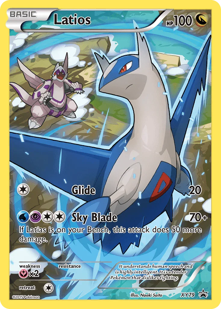 Dragon, Fairy [x2], Holofoil, Promo, XY79, XY: Black Star Promos Latios (XY79) (Full Art Promo) [XY: Black Star Promos] - Trading Card World