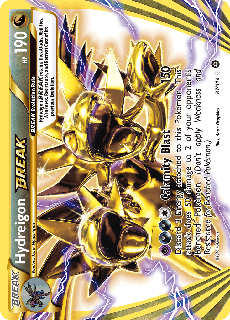 87, Dragon, Holofoil, Ultra Rare, XY: Steam Siege Hydreigon BREAK (87/114) [XY: Steam Siege] - Trading Card World