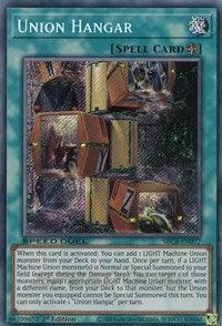 1st Edition, Field Spell, Secret Rare, Speed Duel: Battle City Box, Spell Union Hangar (Secret) [SBCB-EN077] Secret Rare - Trading Card World