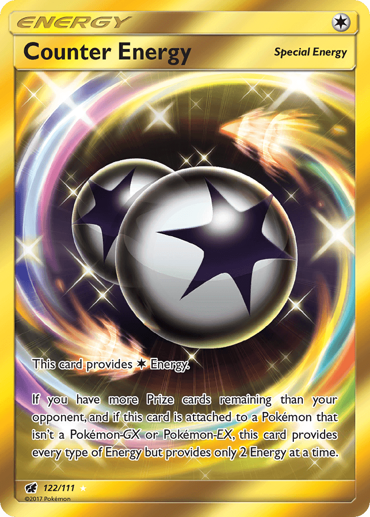122, Colorless, Holofoil, Secret Rare, Sun & Moon: Crimson Invasion Counter Energy (122/111) [Sun & Moon: Crimson Invasion] - Trading Card World