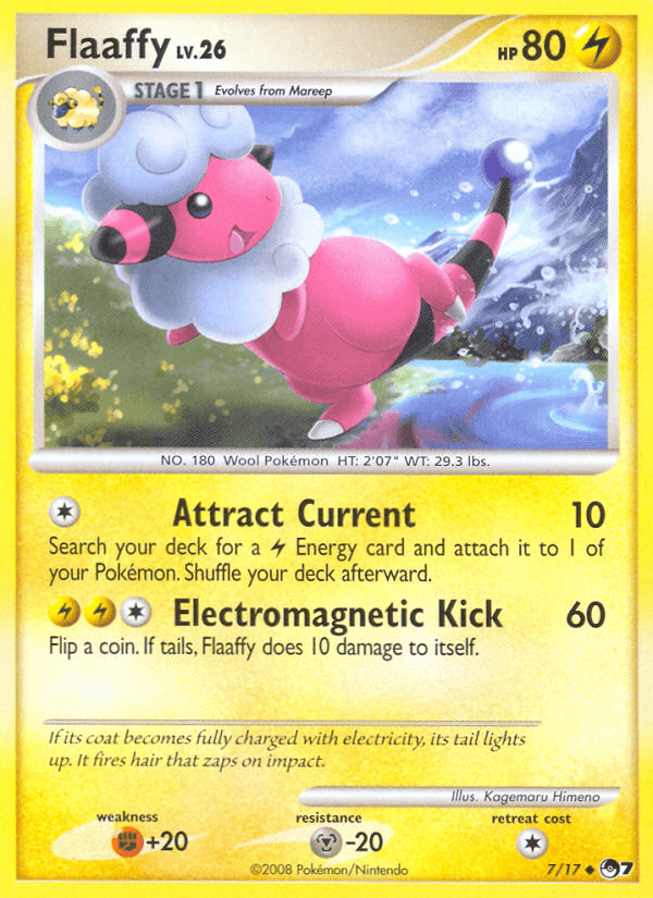 Fighting[+20], Lightning, Metal[-20], Normal, POP Series 7, Uncommon Flaaffy (7/17) [POP Series 7] - Trading Card World