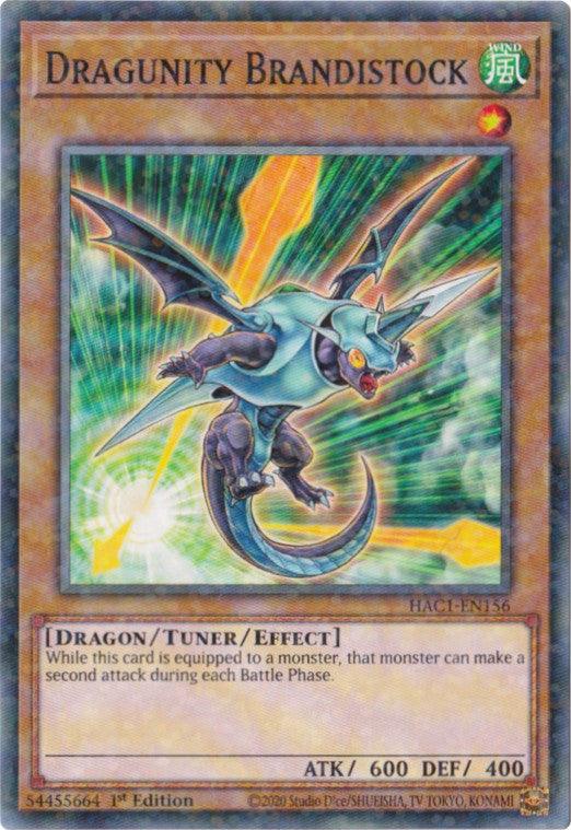 1st Edition, Common, Dragon, Hidden Arsenal: Chapter 1, Tuner/Effect Monster, Wind Dragunity Brandistock (Duel Terminal) [HAC1-EN156] Common - Trading Card World